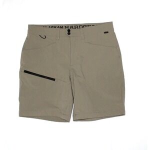 Alaskan Hardgear Shorts Mens 34 Olive Green Lightweight Outdoor Hike Zip Pocket